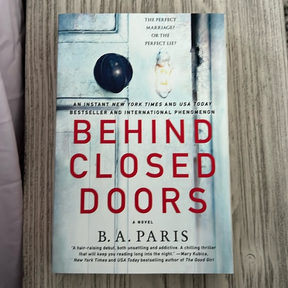 Behind Closed Doors, B.A. Paris